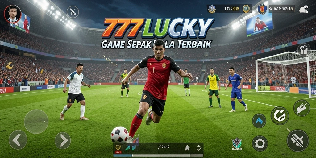 Tampilan gameplay <strong>777LUCKY</strong> yang mendebarkan, menampilkan aksi di lapangan.