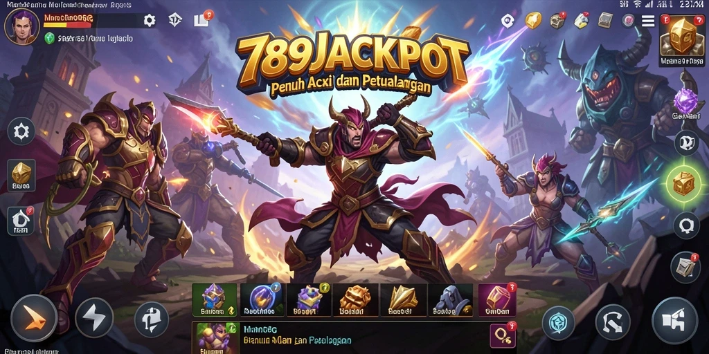 Gameplay seru dalam 789JACKPOT dengan banyak petualangan epik.