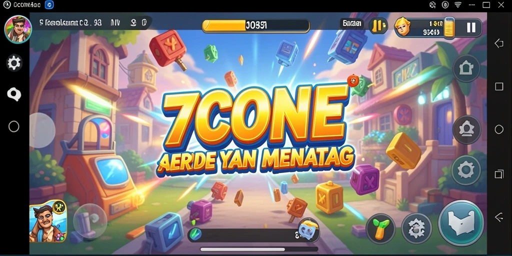 Tampilan gameplay seru di 7CONE yang penuh tantangan.