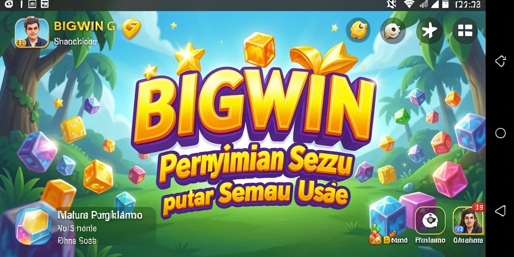 Tampilan gameplay seru di BIGWIN dengan berbagai level puzzle.