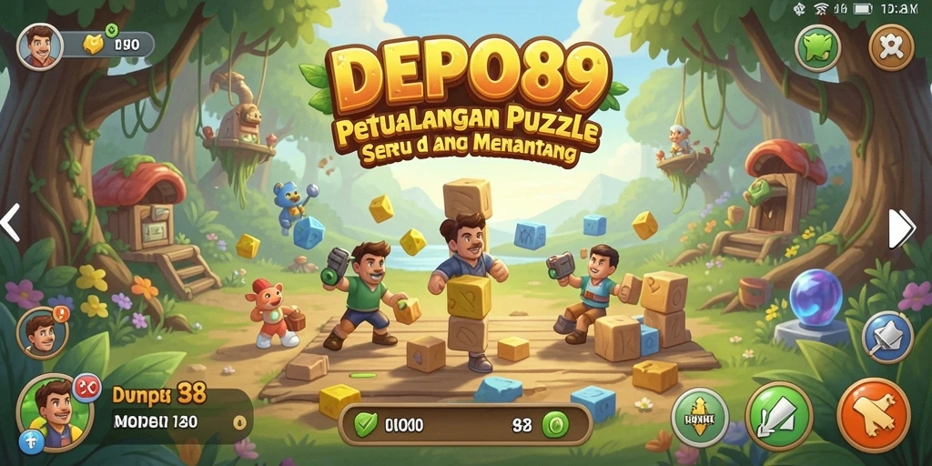 Tampilan gameplay DEPO89 yang seru dengan tantangan Puzzle yang menarik.