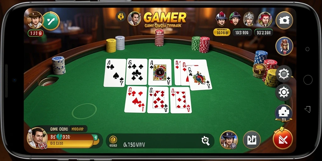 Screenshot GAMERP menampilkan keseruan bermain QiuQiu.