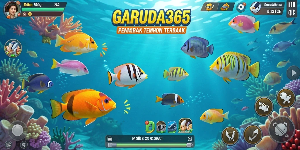 Tangkapan layar menampilkan momen seru dalam permainan Tembak Ikan.