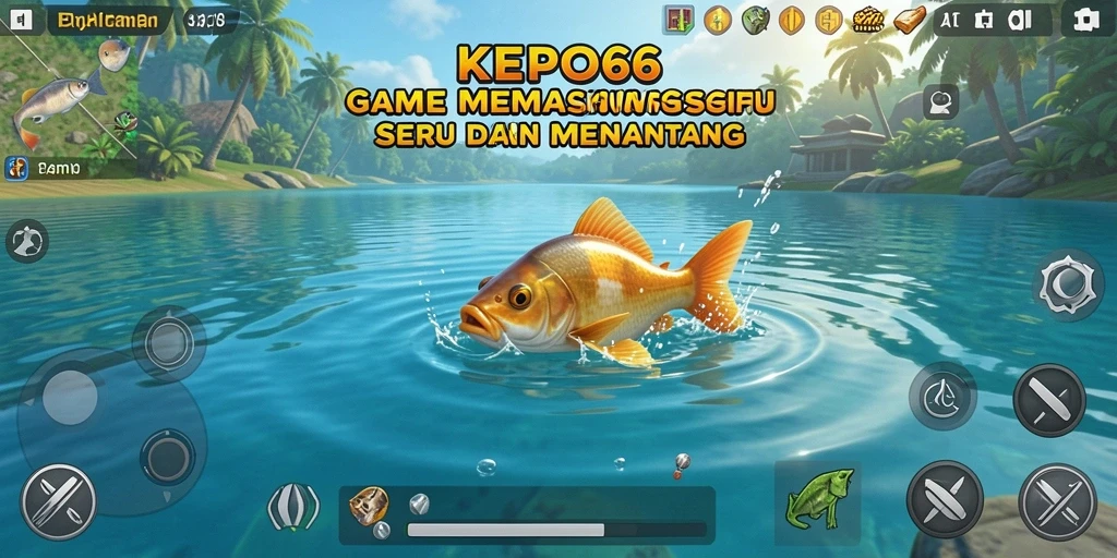 Tampilan gameplay KEPO66 dengan pengalaman memancing yang mendebarkan.
