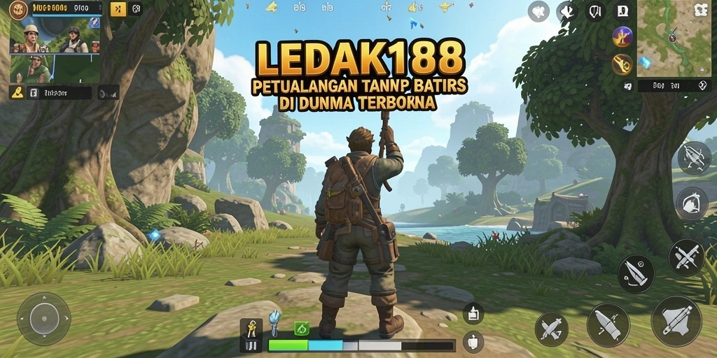 Gameplay LEDAK188 yang seru dalam dunia terbuka.