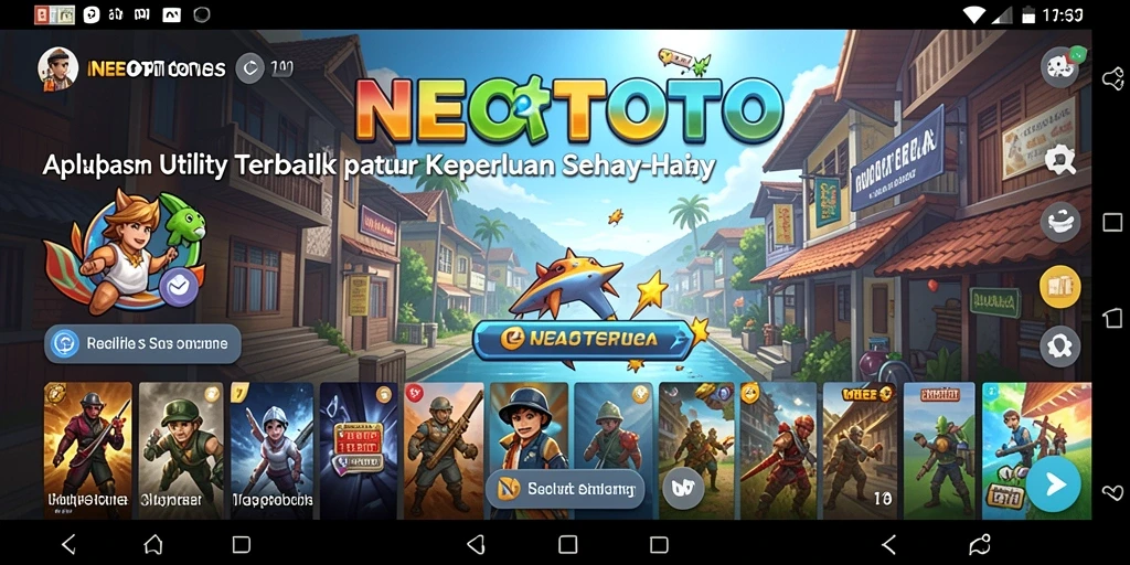 Tampilan antarmuka NEOTOTO yang sederhana dan fungsional.
