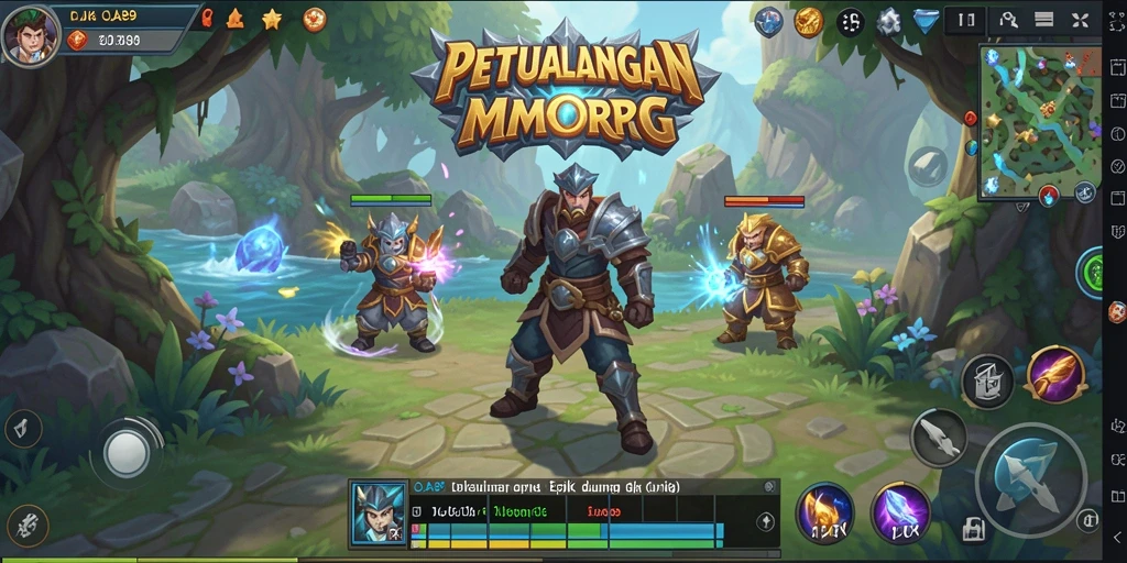 Tangkapan layar menampilkan pertempuran seru dalam OJA89 di dunia MMORPG.
