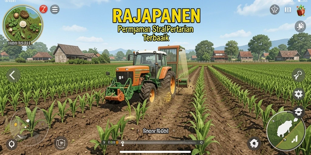 Gameplay seru di RAJAPANEN menunjukkan aksi bertani yang menarik.