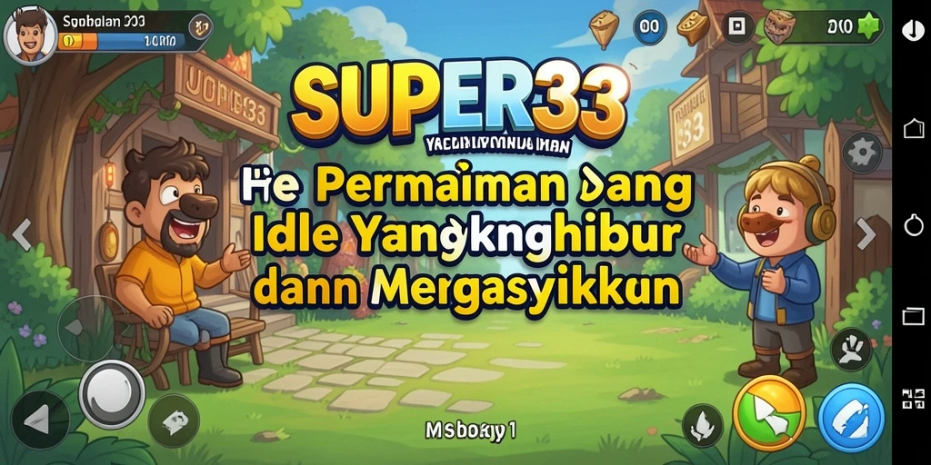 Tangkapan layar gameplay SUPER33 menampilkan aksi mengumpulkan sumber daya yang seru.