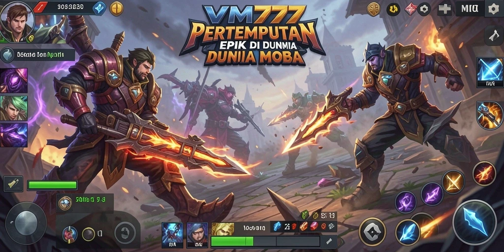 Tangkapan layar gameplay <strong>VM777</strong> menunjukkan aksi pertempuran yang intens dan strategi tim.